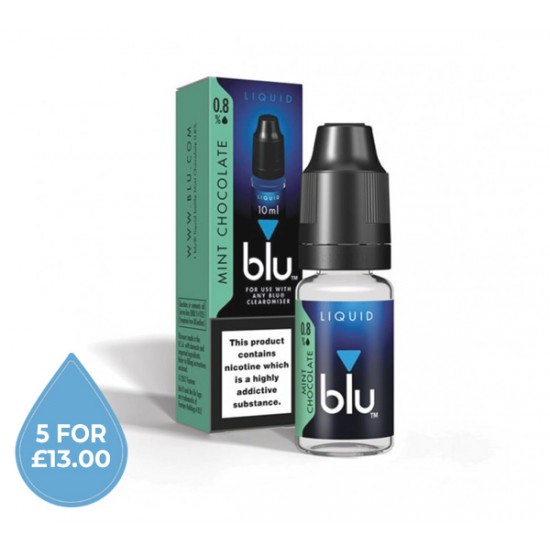 Blu Mint Chocolate 0.8% E-Liquid 10ml Blu Mint Chocolate 0.8% E-Liquid 10ml