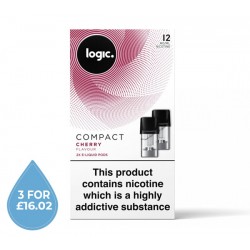 Logic COMPACT Cherry 12mg Pod Refills 2 Pack
