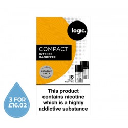 Logic COMPACT Intense Banoffee 18mg Pod Refills 2 Pack