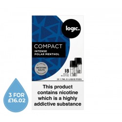 Logic COMPACT Intense Polar Menthol 18mg Pod Refills 2 Pack