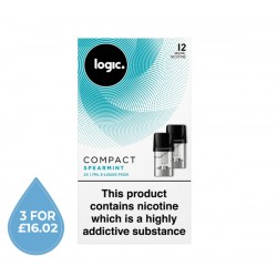 Logic COMPACT Spearmint Pod Refills 2 Pack