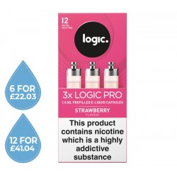 Logic Pro Strawberry Capsules Refills 3 Pack
