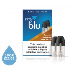 MyBlu Golden Tobacco Pods 18mg