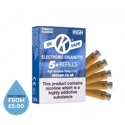  OK Tobacco Cartomiser Cartridge Refills 5 Pack