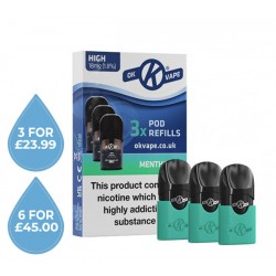 OK Vape Pod Refills Menthol