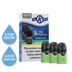 OK Vape Pod Refills Mint Cream 12mg