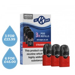 OK Vape Pod Refills Strawberry 12mg