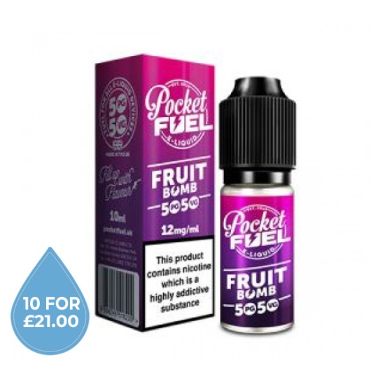 50/50 Pocket Fuel Fruit Bomb E-Liquid 10ml