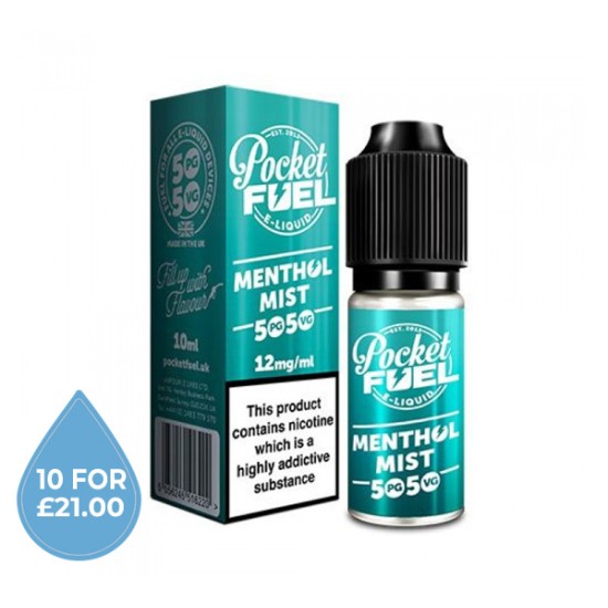 50/50 Pocket Fuel Menthol Mist E-Liquid 10ml