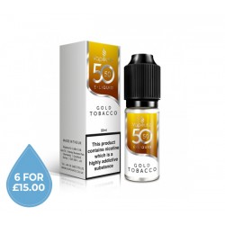 50/50 Golden Tobacco E-Liquid 10ml