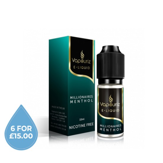 Vapouriz Millionaires Menthol E-Liquid 10ml