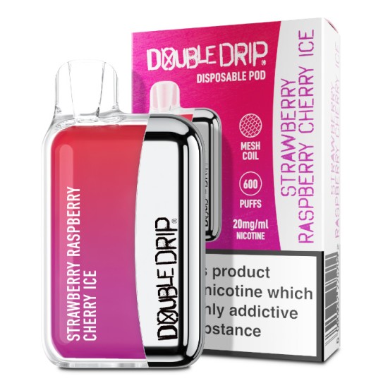 Double Drip Disposable Strawberry Raspberry Cherry Ice