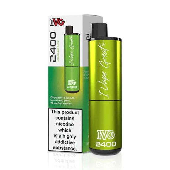 IVG 2400 Bar Disposable Vape Kit - 21 Flavours