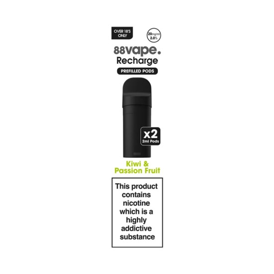 88Vape Recharge - Kiwi Passion Fruit 88Vape Recharge - Kiwi Passion Fruit