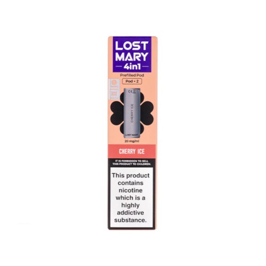 Lost Mary 4-in-1 Prefilled Pods - Cherry Ice Lost Mary 4-in-1 Prefilled Pods - Cherry Ice