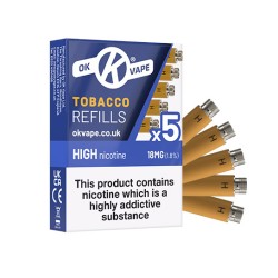 OK Tobacco Cartomiser Cartridge Refills 5 Pack