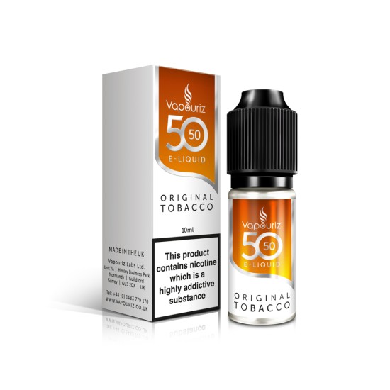 50/50 Original Tobacco E-Liquid 10ml