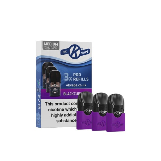 OK Vape Pod Refills Blackcurrant OK Vape Pod Refills Blackcurrant