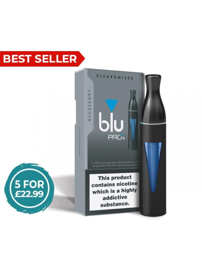 Blu Pro Clearomiser 5 Pack Bundle |Vape, Kits, eliquids| Next Day Delivery