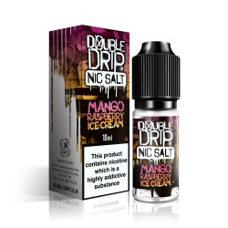 Double Drip Nic Salt Mango Raspberry Ice Cream