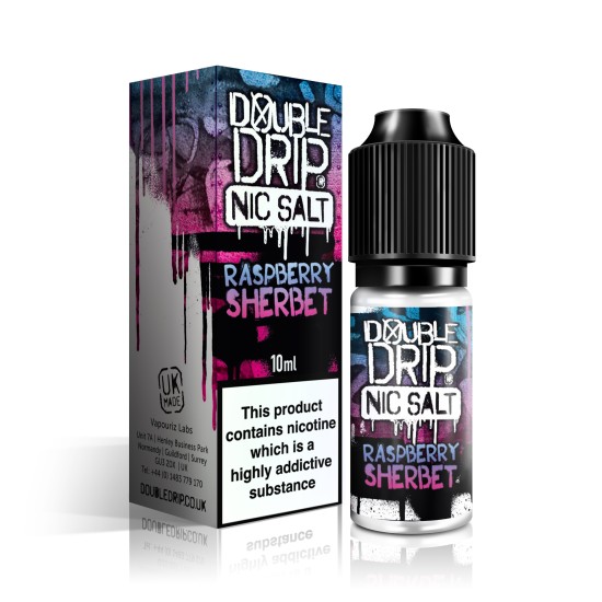 Double Drip Nic Salt Raspberry Sherbet