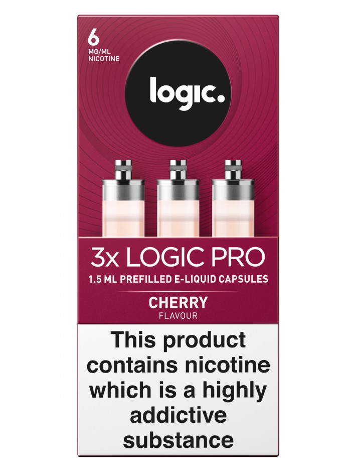 Logic Pro Cherry Capsules Refills 3 Pack