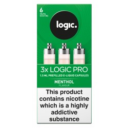 Logic Pro Menthol Capsules Refills 3 Pack