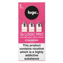 Logic Pro Strawberry Capsules Refills 3 Pack