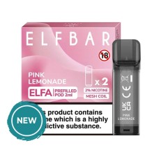 Elf Bar ELFA Prefilled Pink Lemonade Pods  CAPSULES & PODS