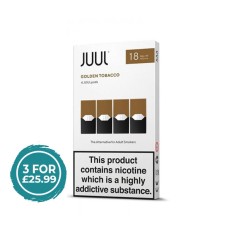 JUUL Golden Tobacco 4 Pods  LIQUIDS