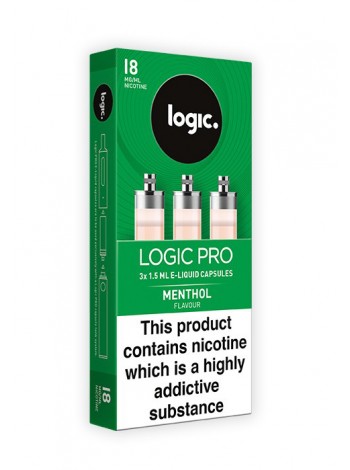 Logic Pro Menthol Capsules Refills 3 Pack LIQUIDS