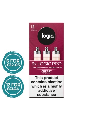 Logic Pro Cherry Capsules Refills 3 Pack LIQUIDS