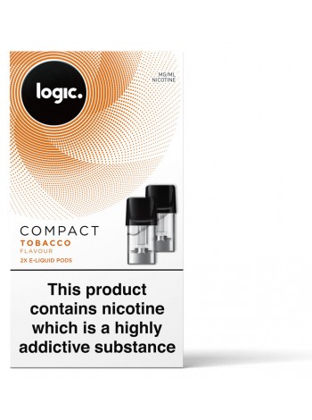 Logic COMPACT Tobacco Pod Refills 2 Pack LIQUIDS