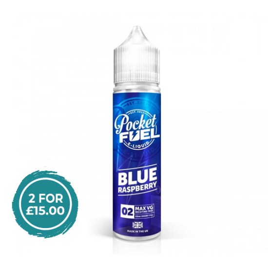 Pocket Fuel Blue Raspberry Short Fill 50ml