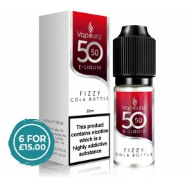 50/50 Fizzy Cola Bottles  E-Liquid 10ml FRUITY