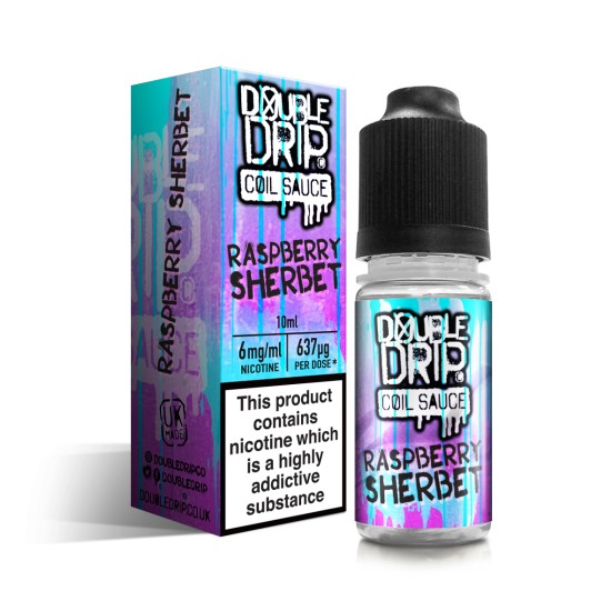 Double Drip Raspberry Sherbet E-Liquid 10ml