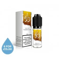 50/50 Golden Tobacco E-Liquid 10ml