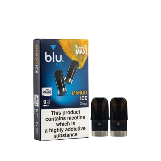Blu 2.0 - Mango Ice Pods 9mg - MAX Blu 2.0 - Mango Ice Pods 9mg - MAX